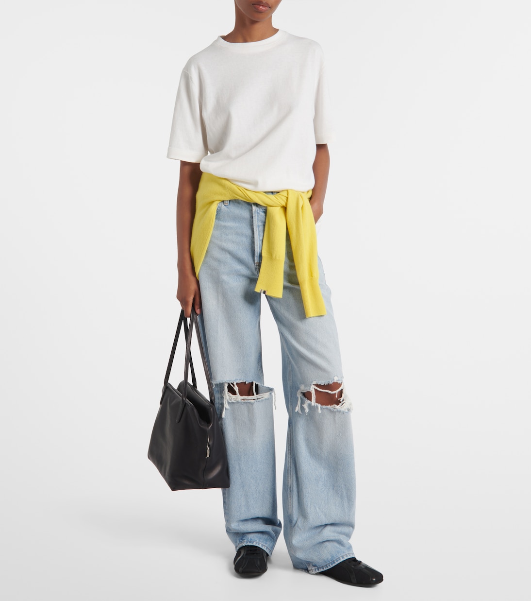 T-shirt James in cotone e cashmere | Extreme Cashmere