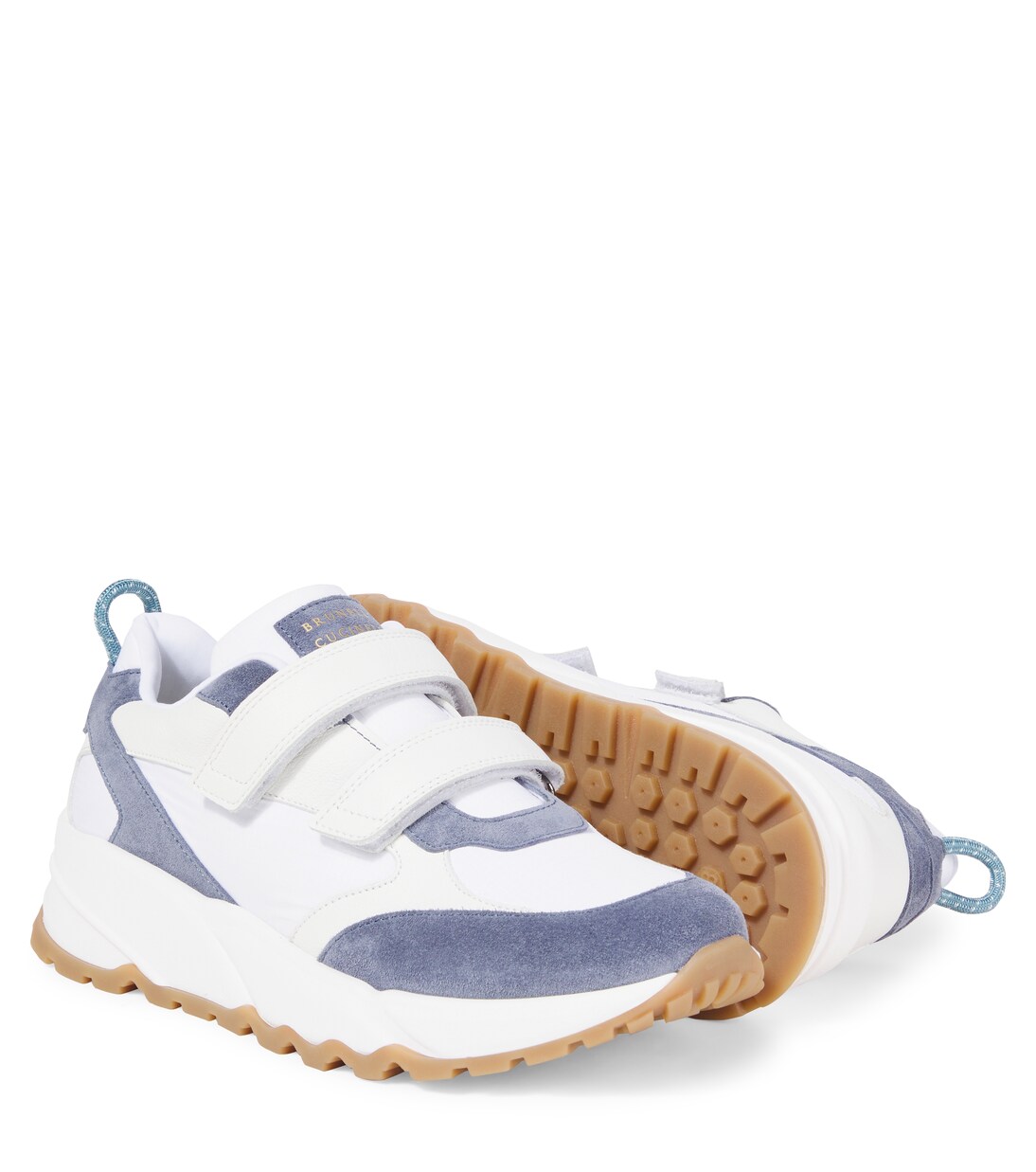 Zapatillas de piel con ante | Brunello Cucinelli Kids