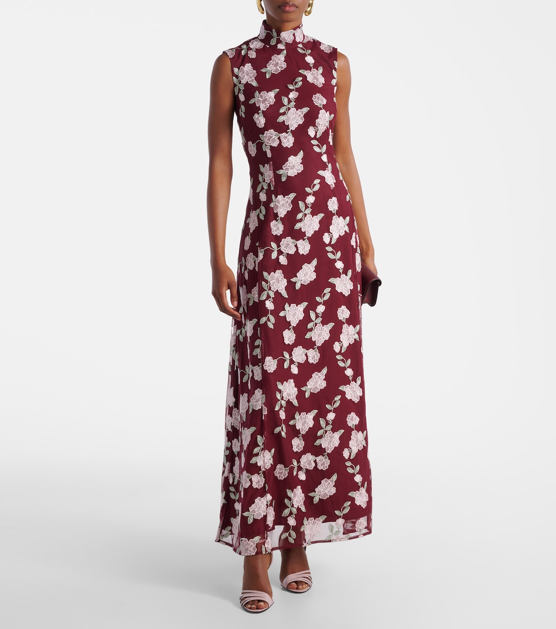 Robe longue à fleurs | Rotate