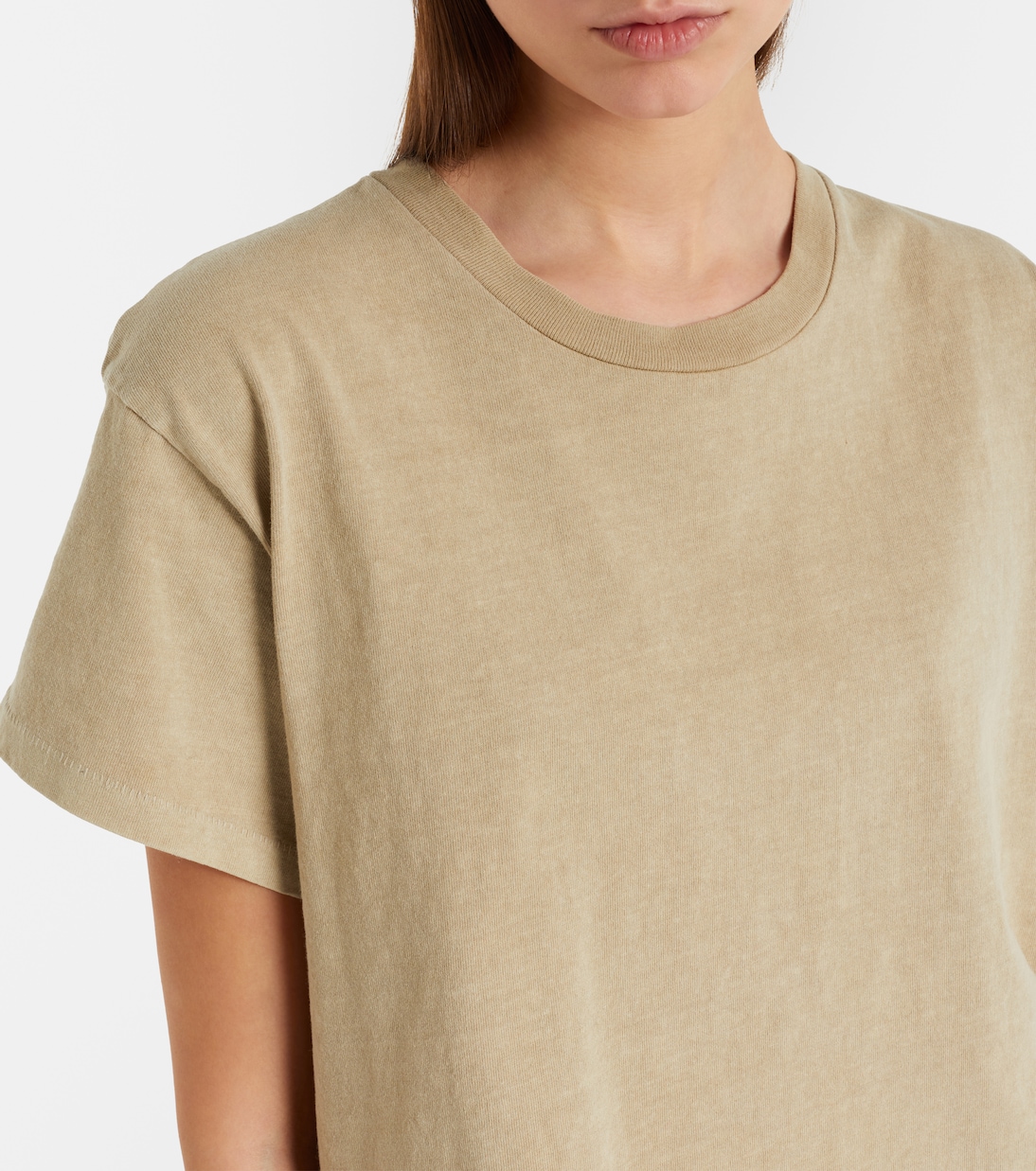 Square cotton jersey T-shirt | Slvrlake