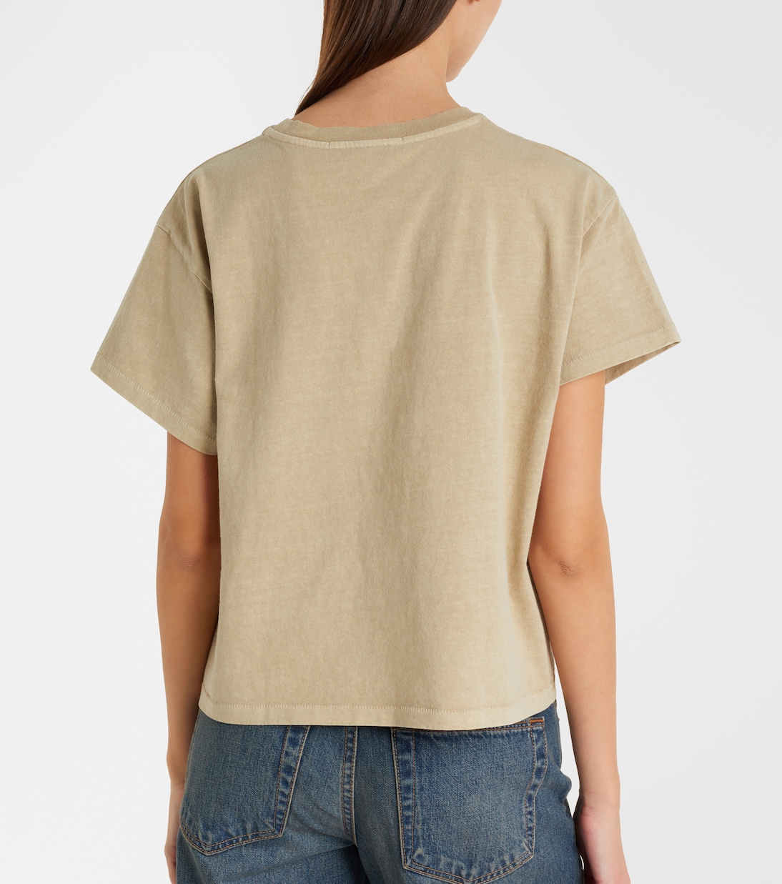 Square cotton jersey T-shirt | Slvrlake