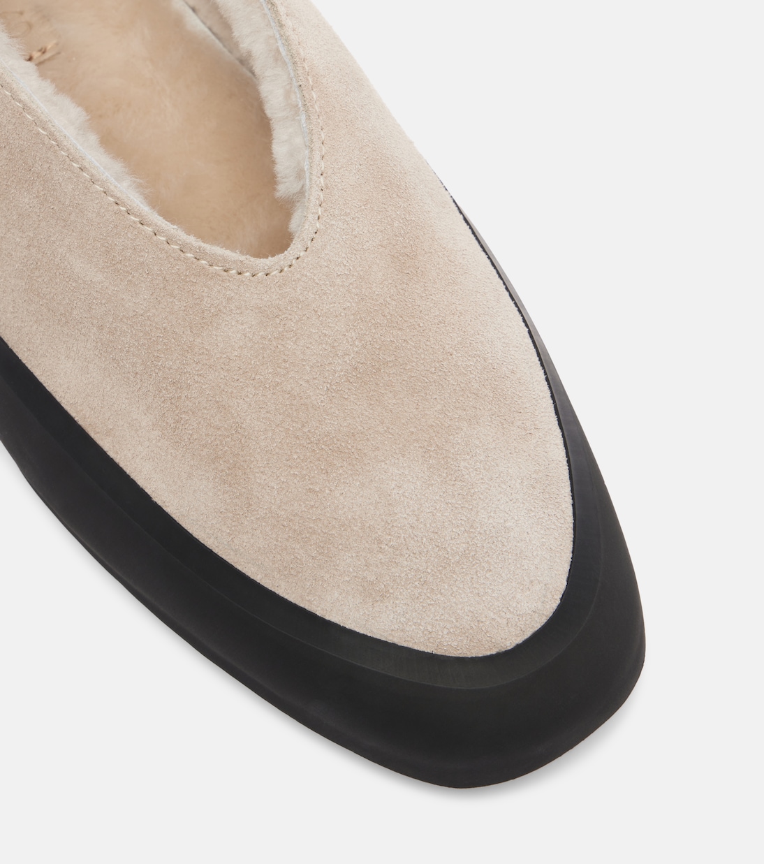 Apres Ski shearling-lined suede flats | Le Monde Béryl