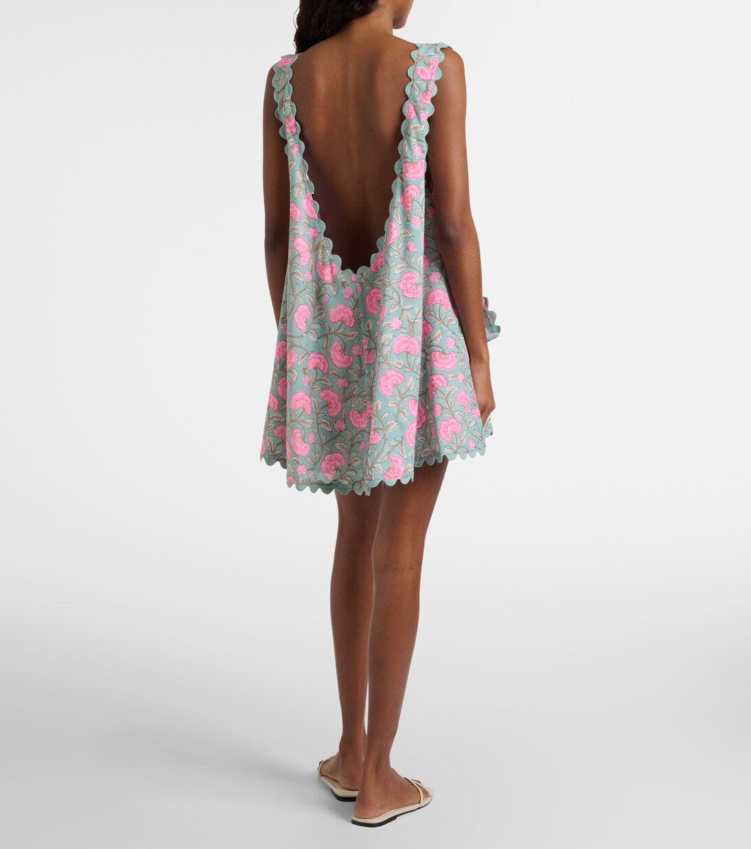 Floral cotton minidress | Juliet Dunn
