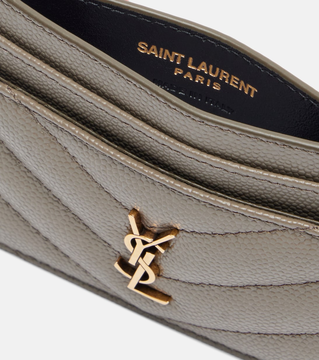Cassandre matelassé leather card holder | Saint Laurent