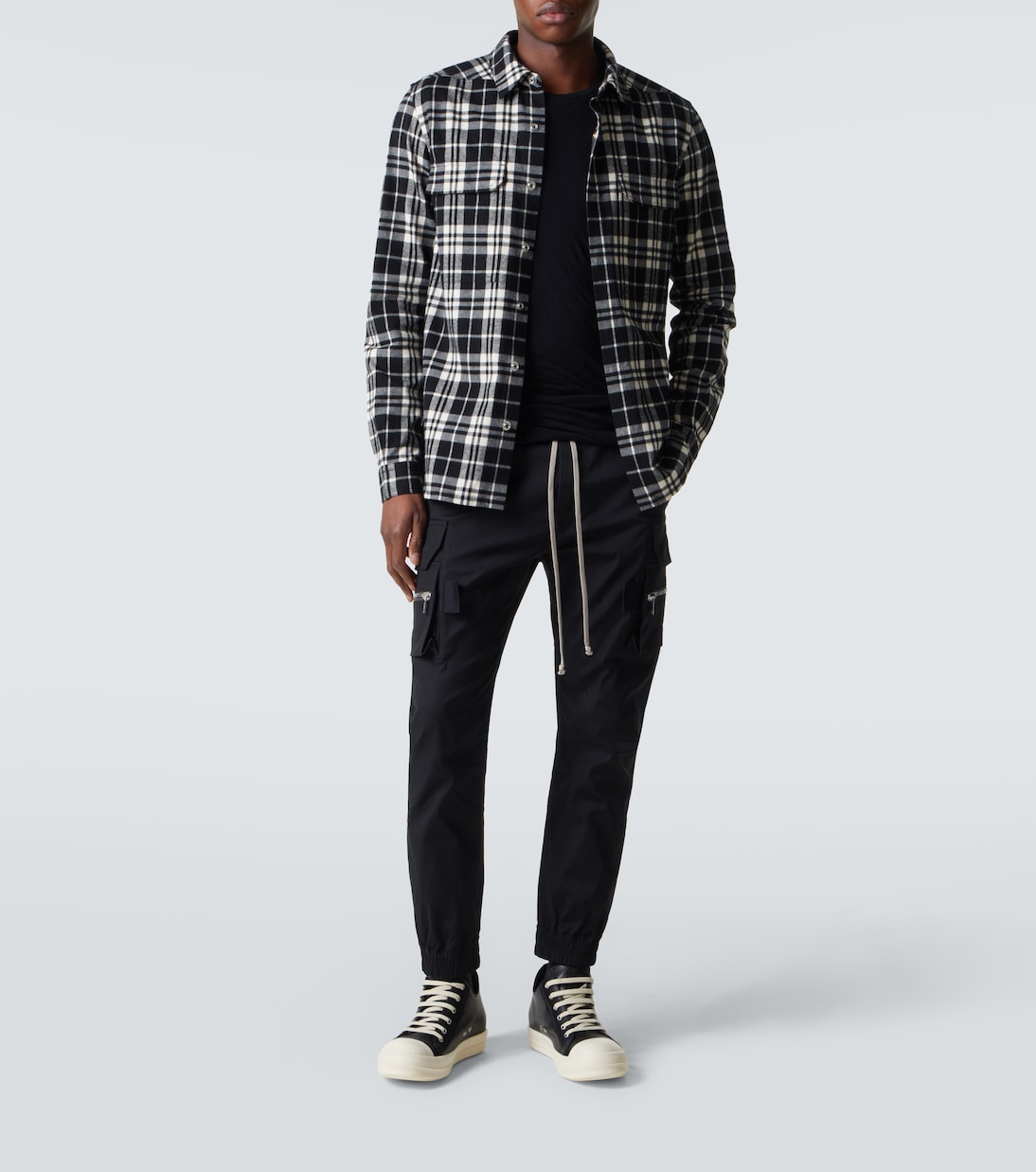 Mastodon cotton-blend poplin slim pants | Rick Owens