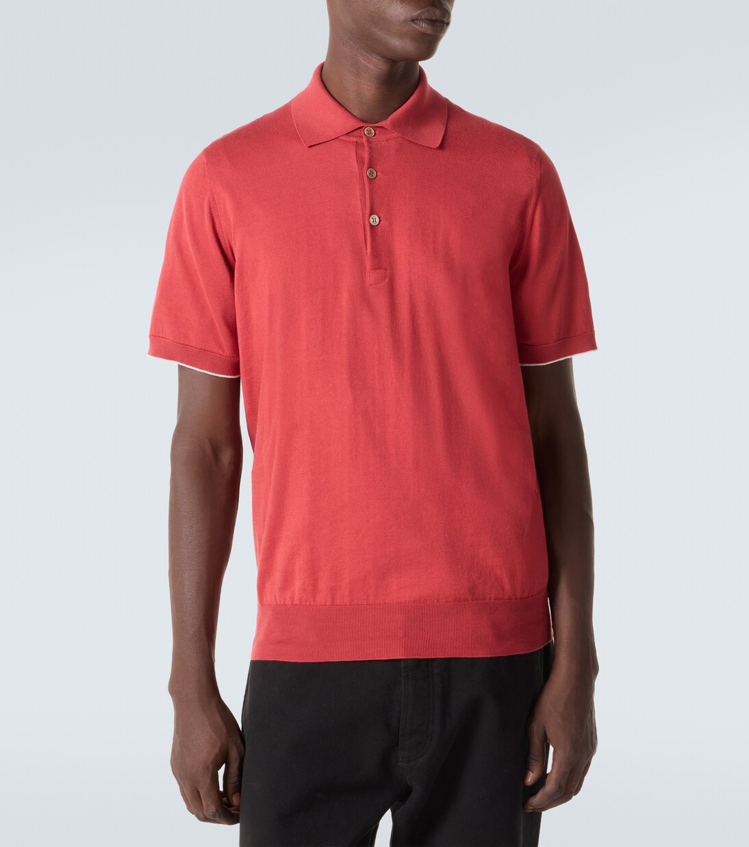 Polohemd aus Baumwoll-Piqué | Brunello Cucinelli