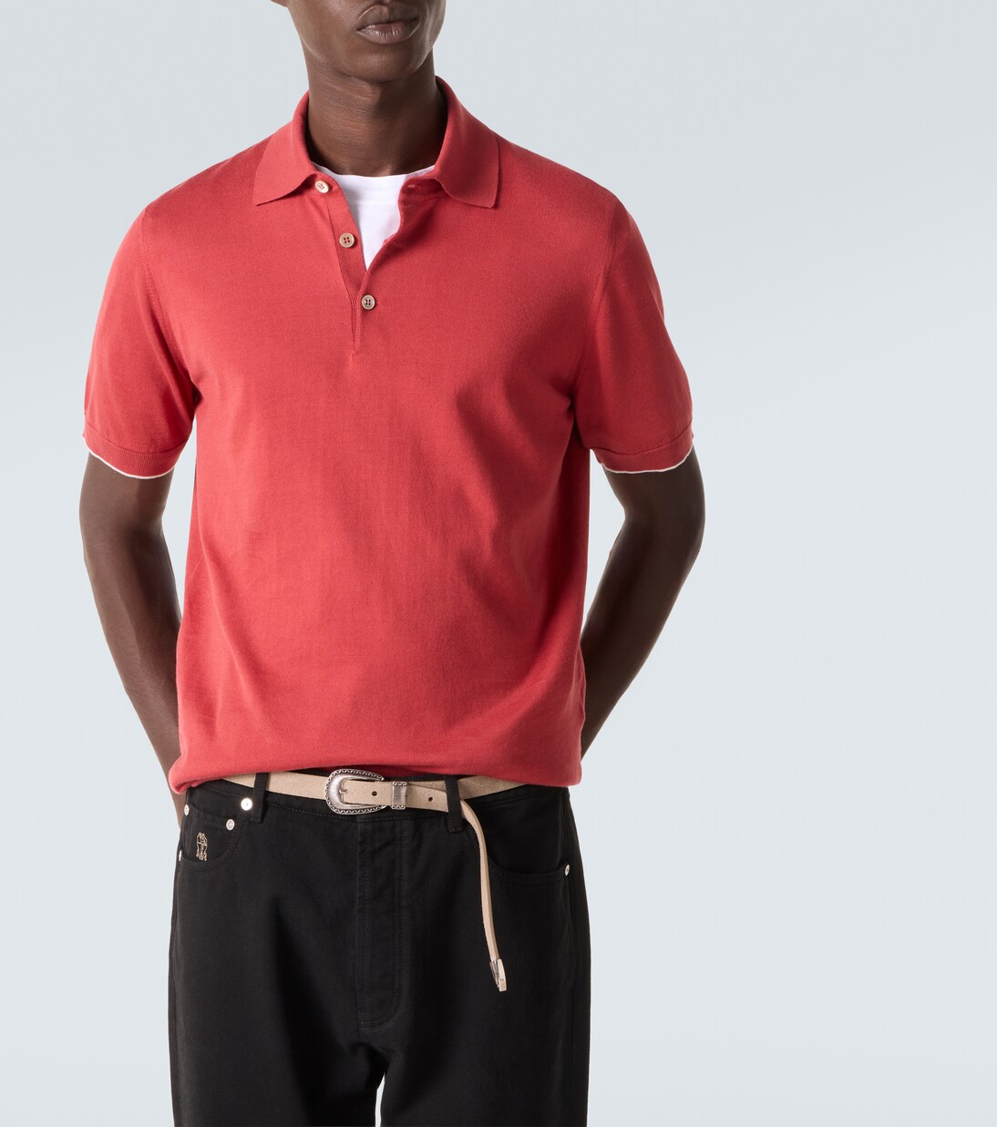 Polohemd aus Baumwoll-Piqué | Brunello Cucinelli