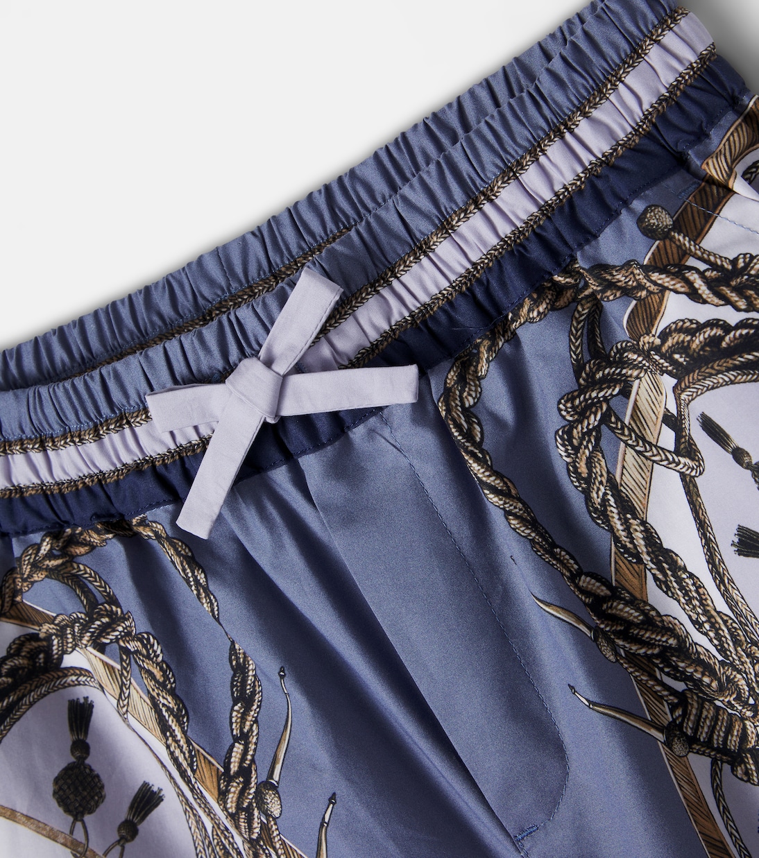 Printed cotton poplin Bermuda shorts | Dolce&Gabbana Kids