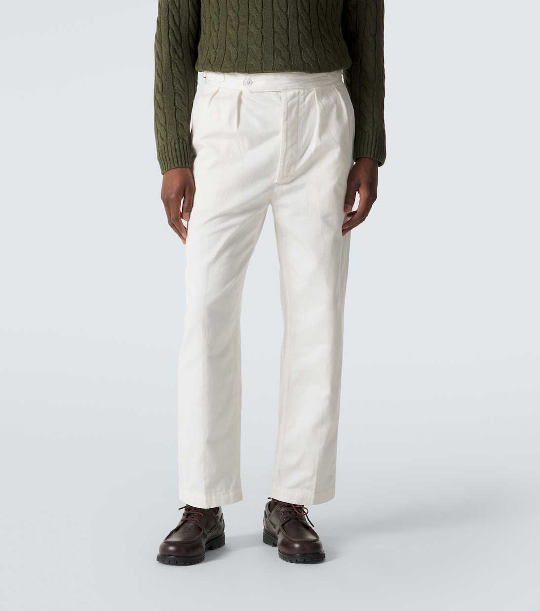 Pantalones tapered de sarga de algodón | Polo Ralph Lauren