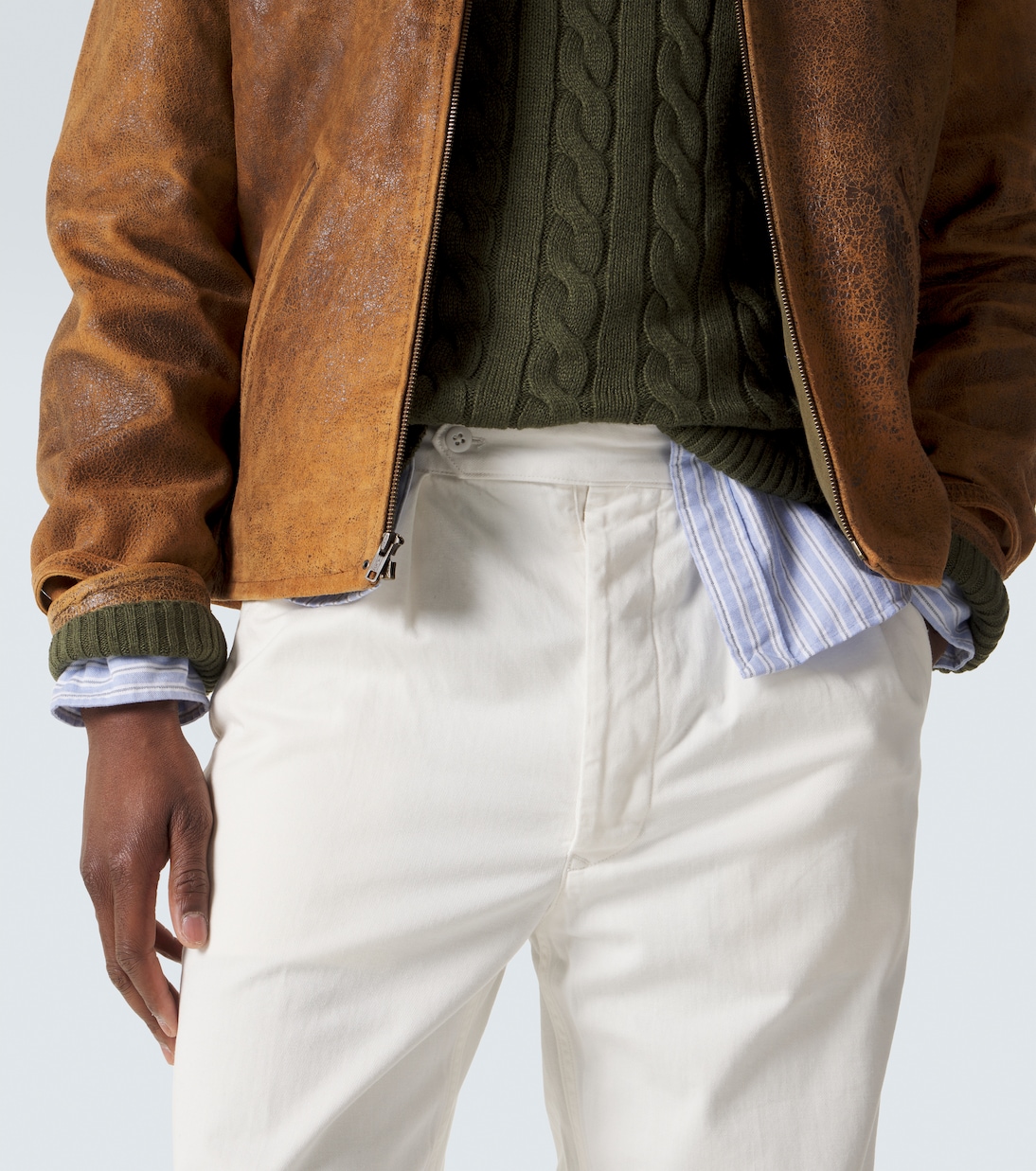 Pantalones tapered de sarga de algodón | Polo Ralph Lauren