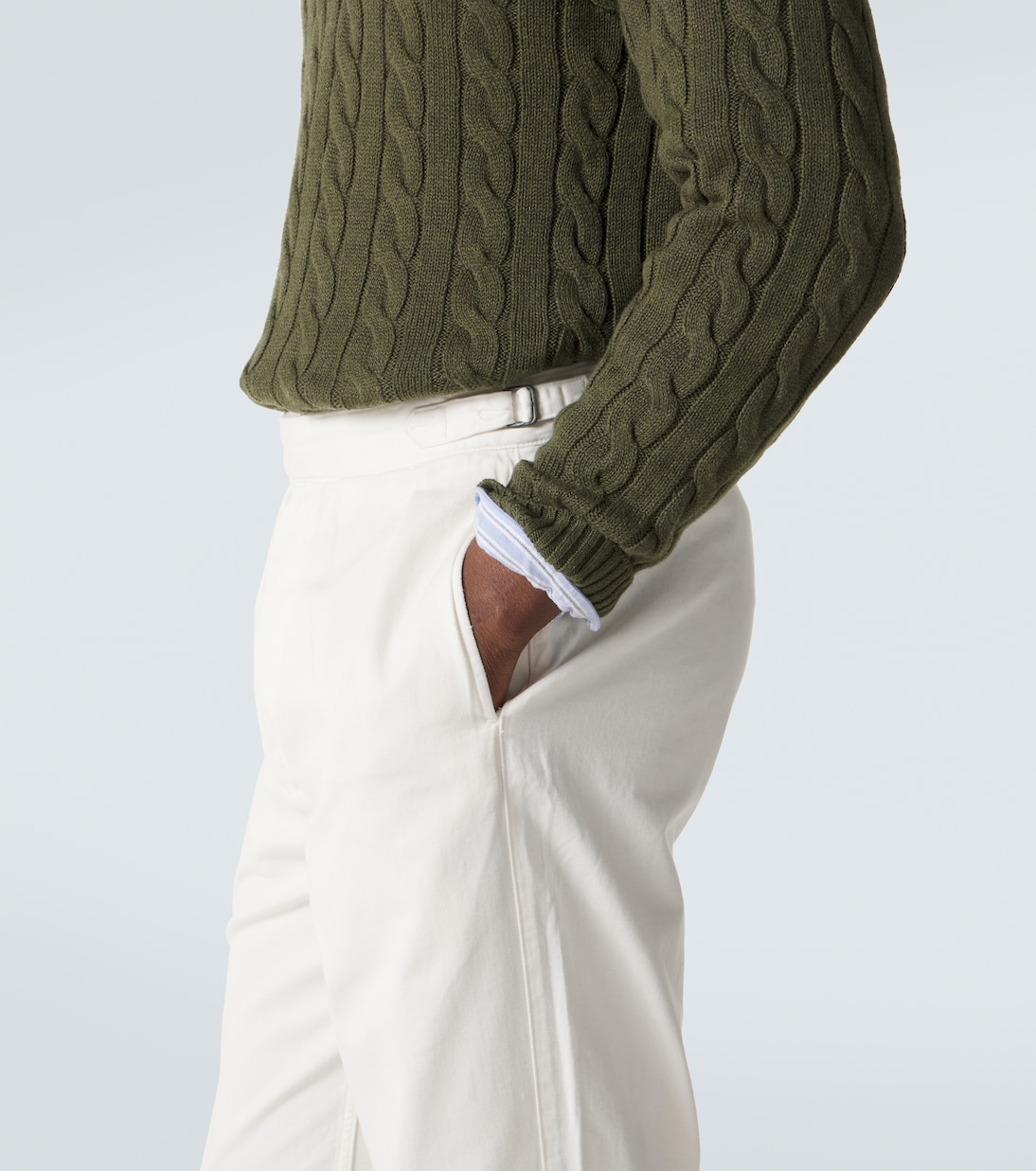 Pantalones tapered de sarga de algodón | Polo Ralph Lauren