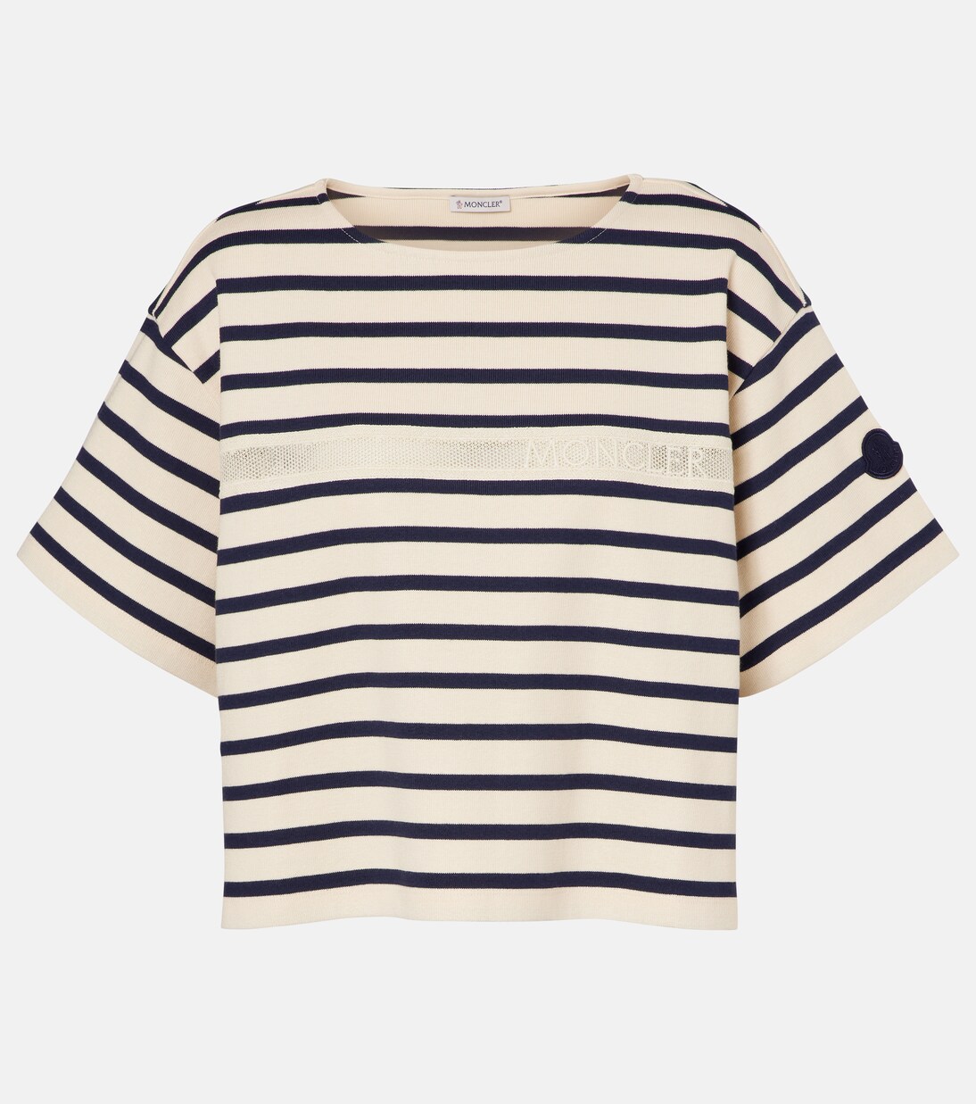 Striped cotton jersey T-shirt | Moncler