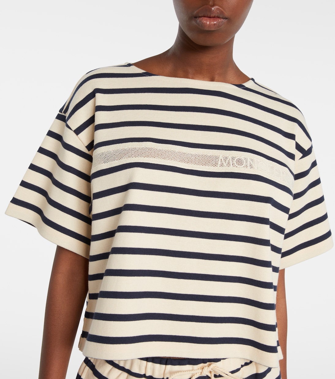 Striped cotton jersey T-shirt | Moncler
