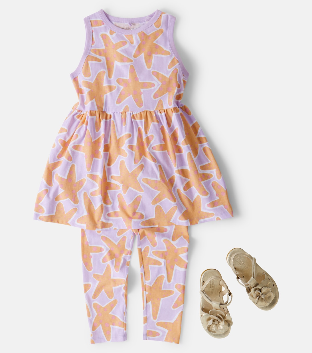 Printed cotton jersey dress | Stella McCartney Kids