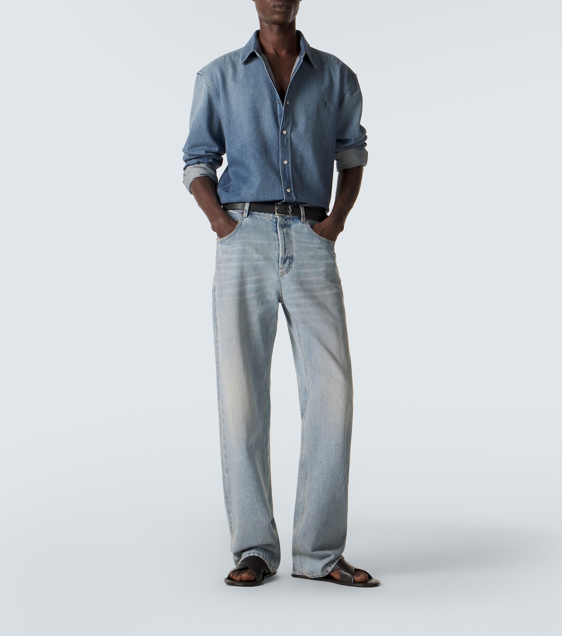 Carlyle leather sandals | Saint Laurent