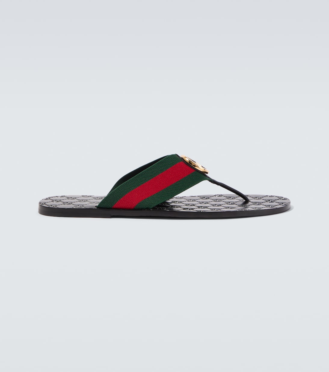 Riviera GG leather thong sandals | Gucci