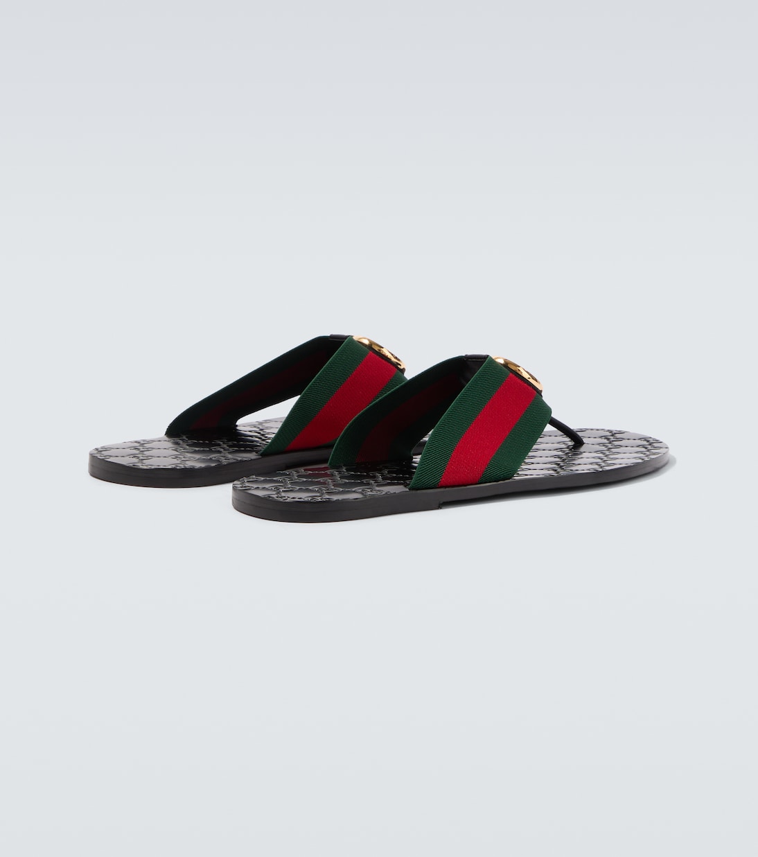 Riviera GG leather thong sandals | Gucci
