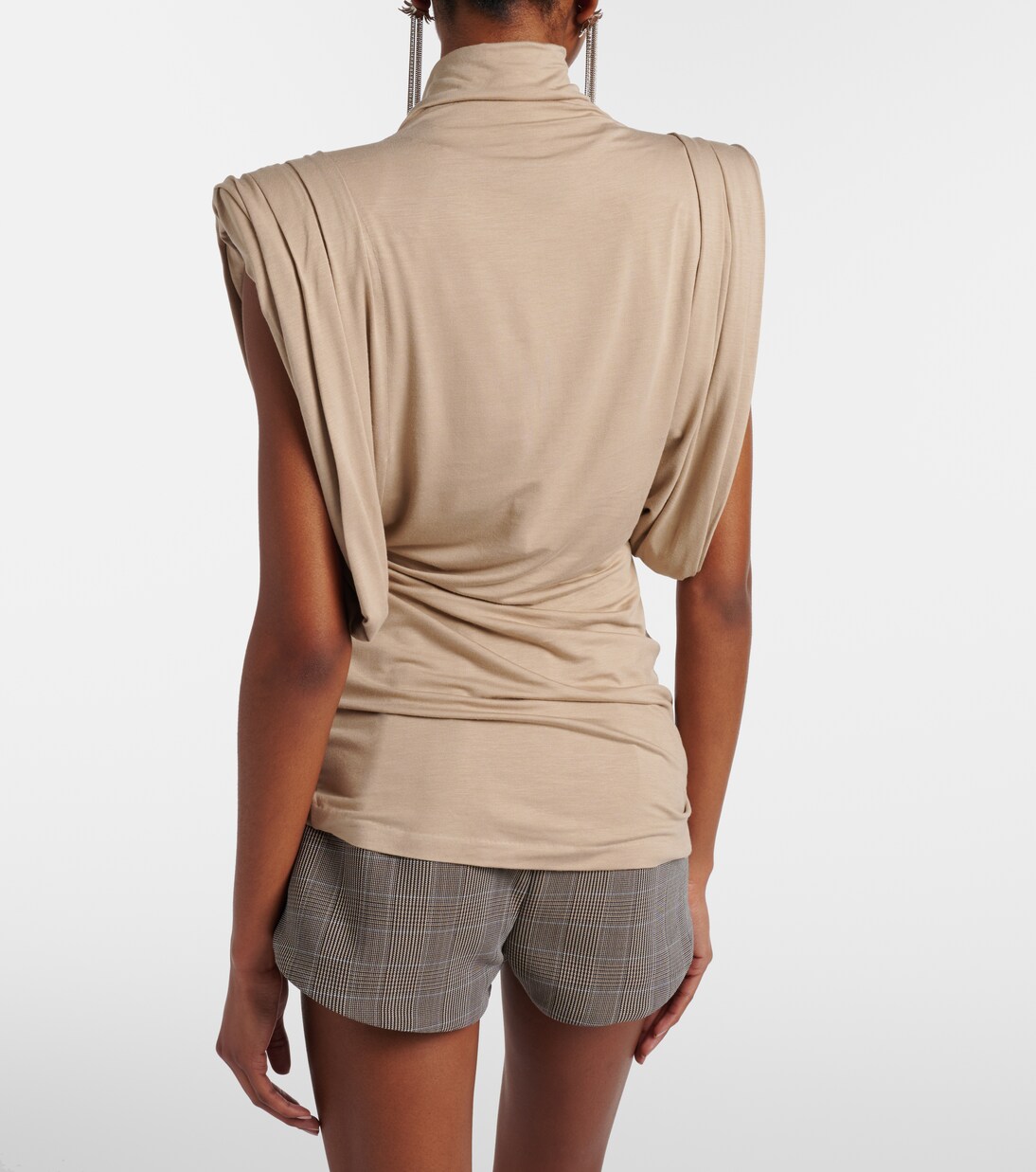 Draped jersey top | Mugler