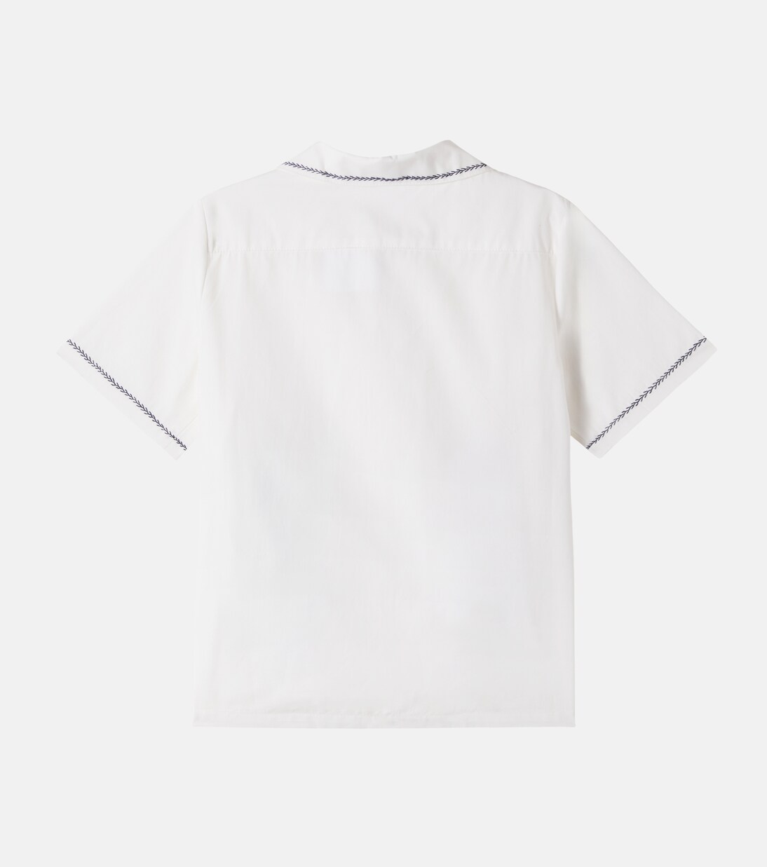 Steve embroidered cotton poplin shirt | Bonpoint