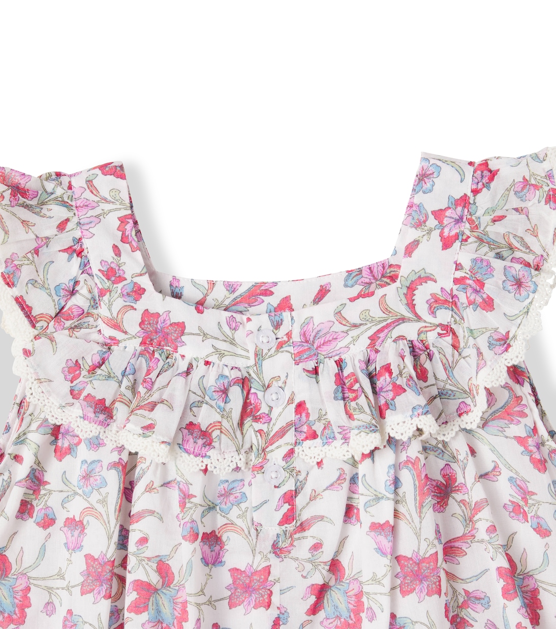 Inessa floral ruffled cotton top | Louise Misha
