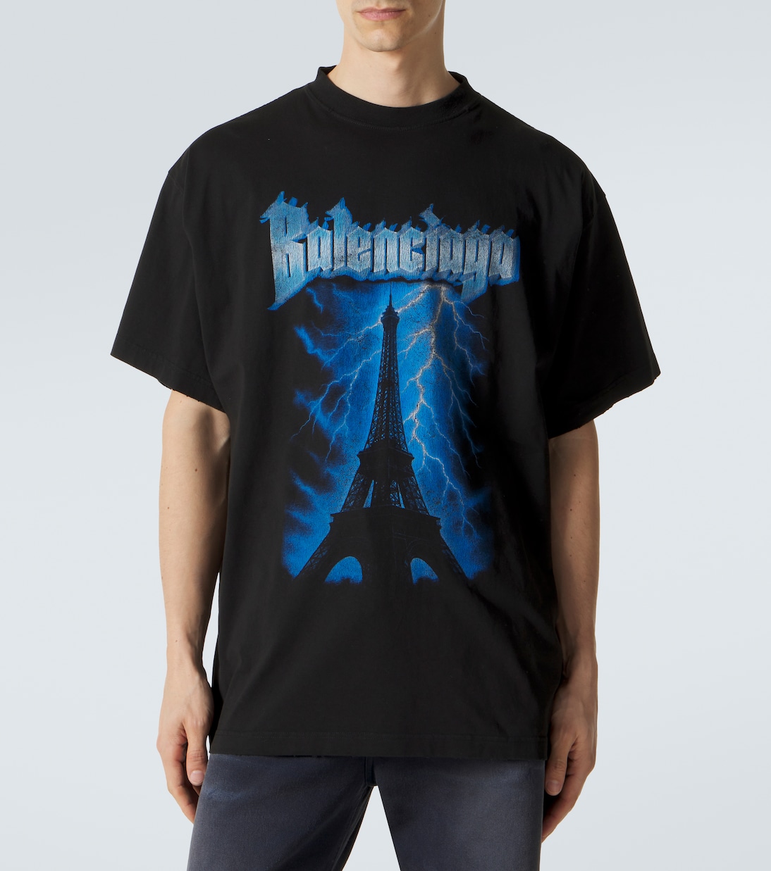 Printed cotton jersey T-shirt | Balenciaga