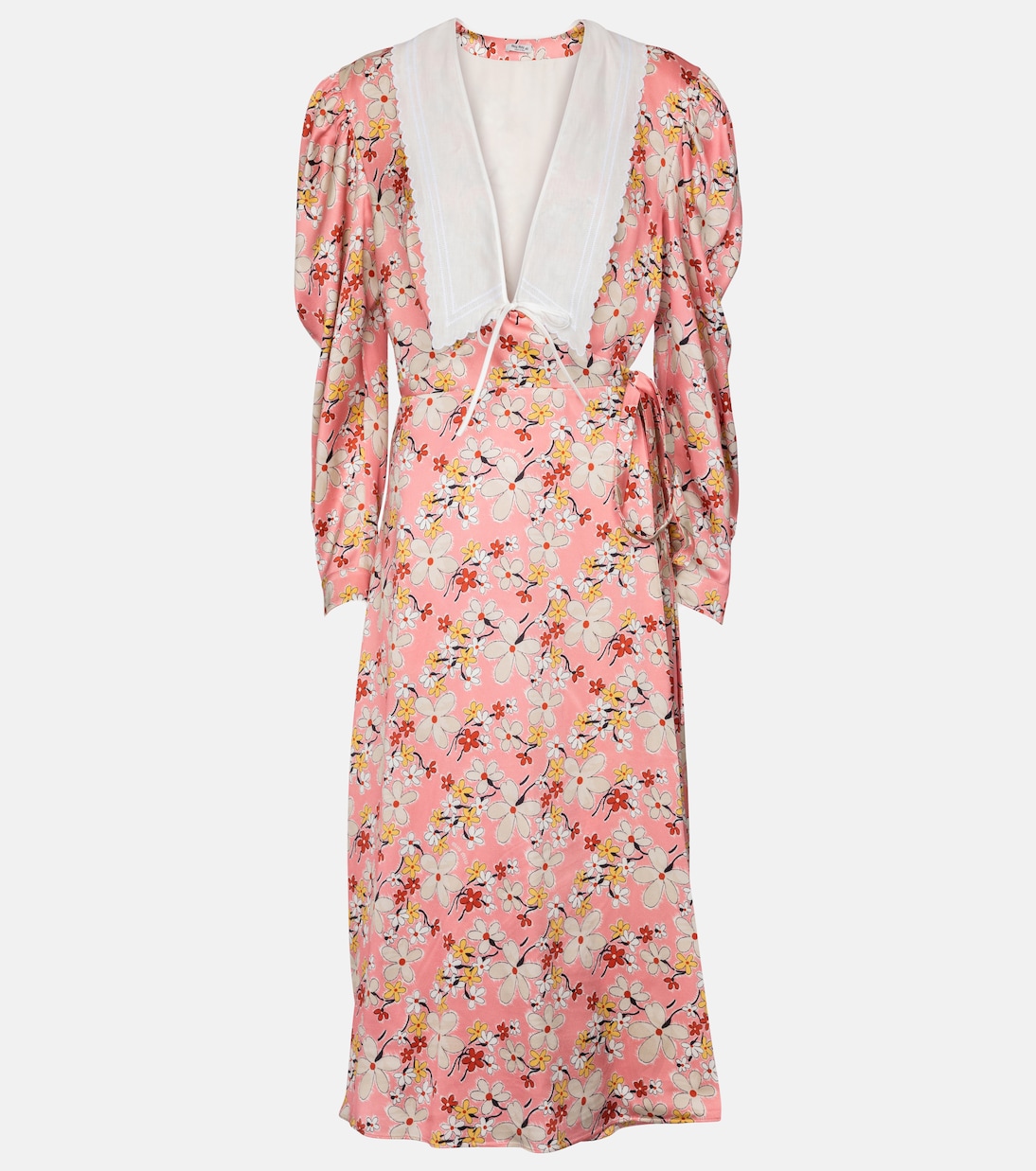 Midikleid aus Satin | Miu Miu