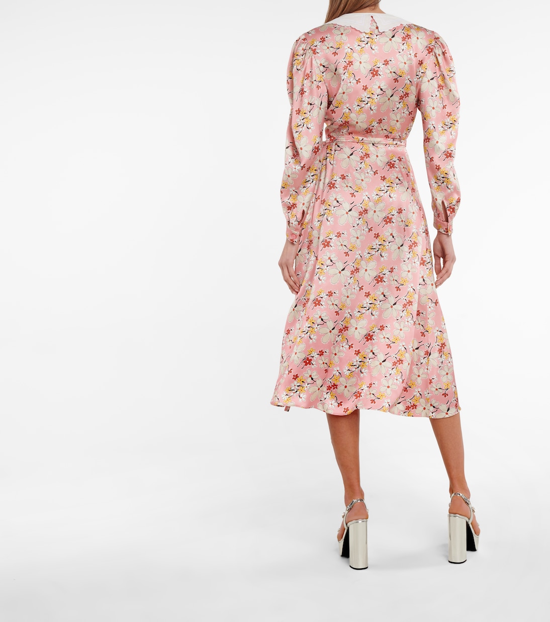 Midikleid aus Satin | Miu Miu