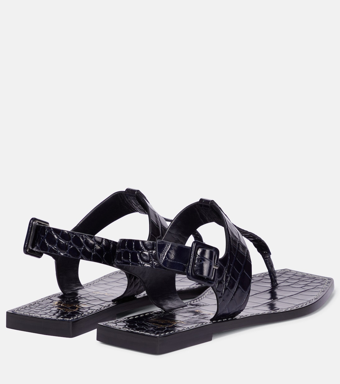 Cubongo croc-effect leather thong sandals | Christian Louboutin