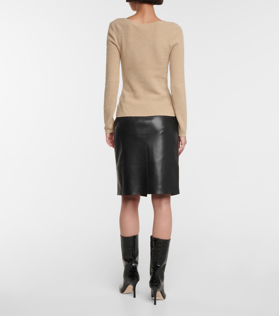 Ambru cotton-blend top | Nanushka