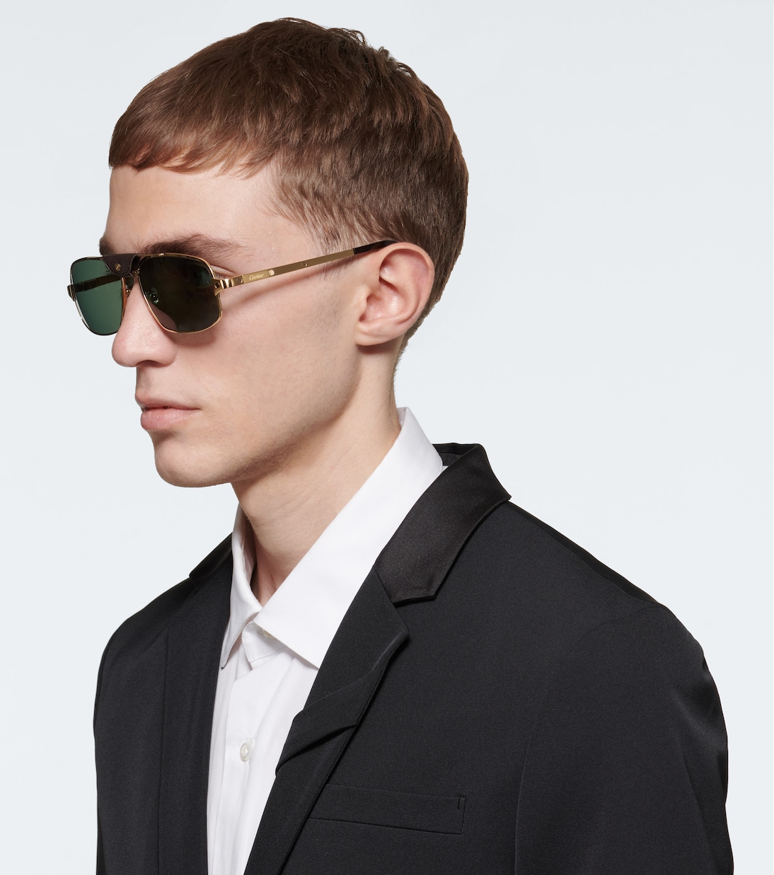 Occhiali da sole rettangolari in acetato | Cartier Eyewear Collection