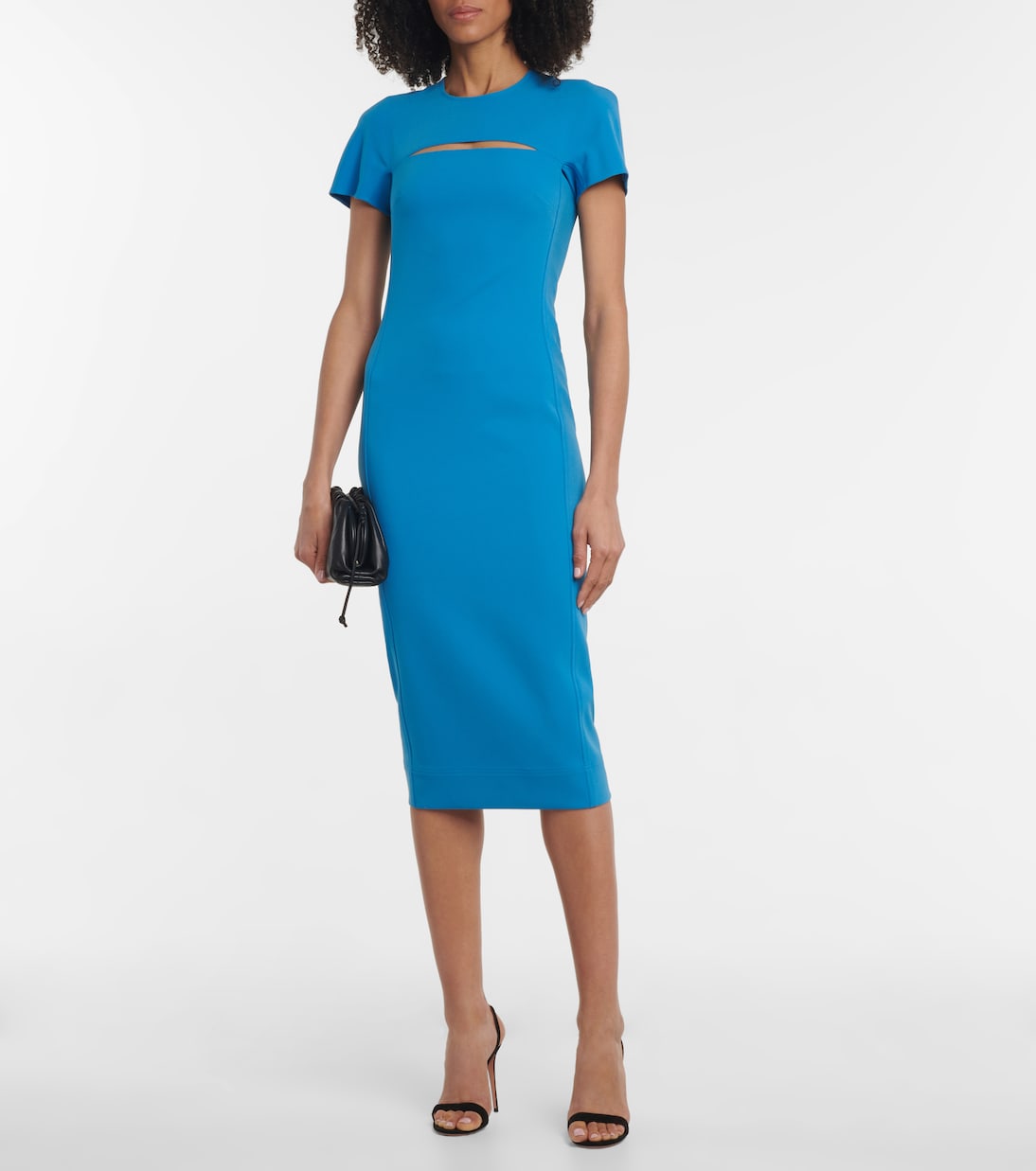 Midikleid Peekaboo aus Crêpe | Victoria Beckham