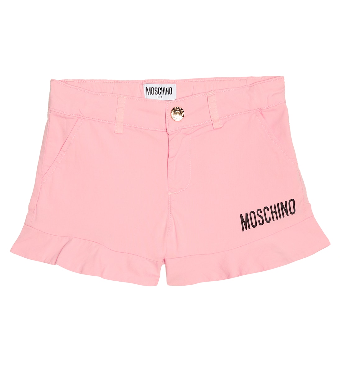 Shorts in misto cotone con logo | Moschino Kids