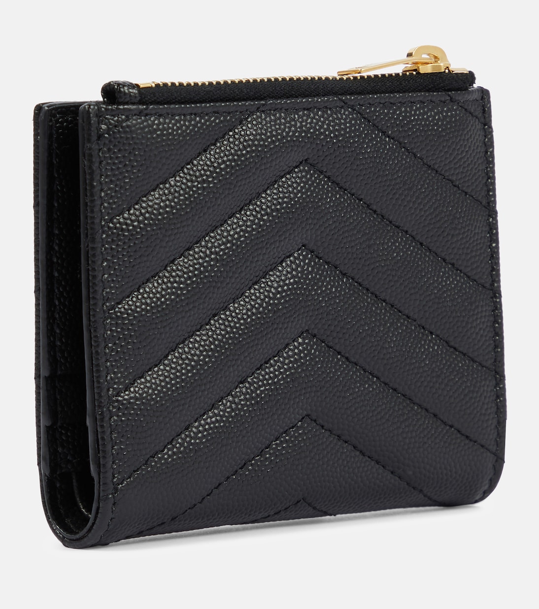 Portafoglio Monogram in pelle con zip | Saint Laurent