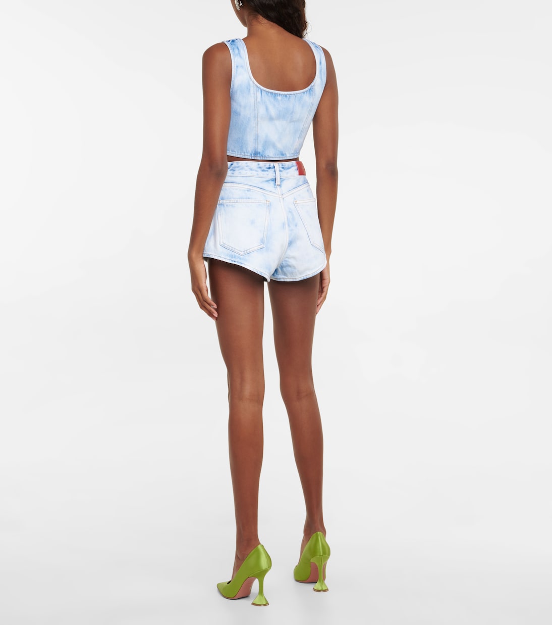 Shorts di jeans a vita alta | Alessandra Rich