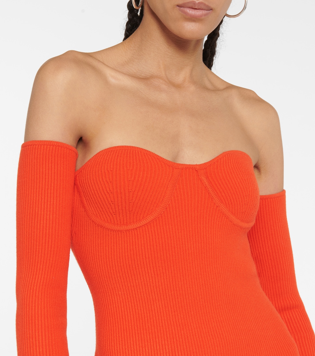 Contour ribbed-knit minidress | Helmut Lang