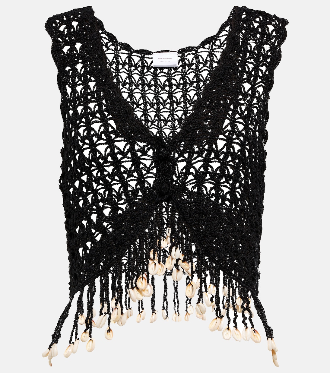 Cropped-Top aus Häkelstrick | Anna Kosturova