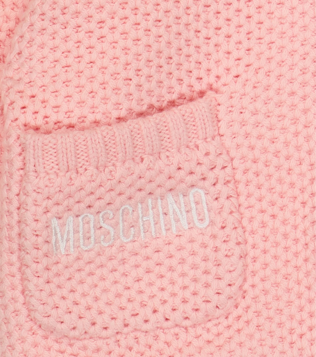 Bébé – Cardigan Teddy Bear en coton mélangé | Moschino Kids