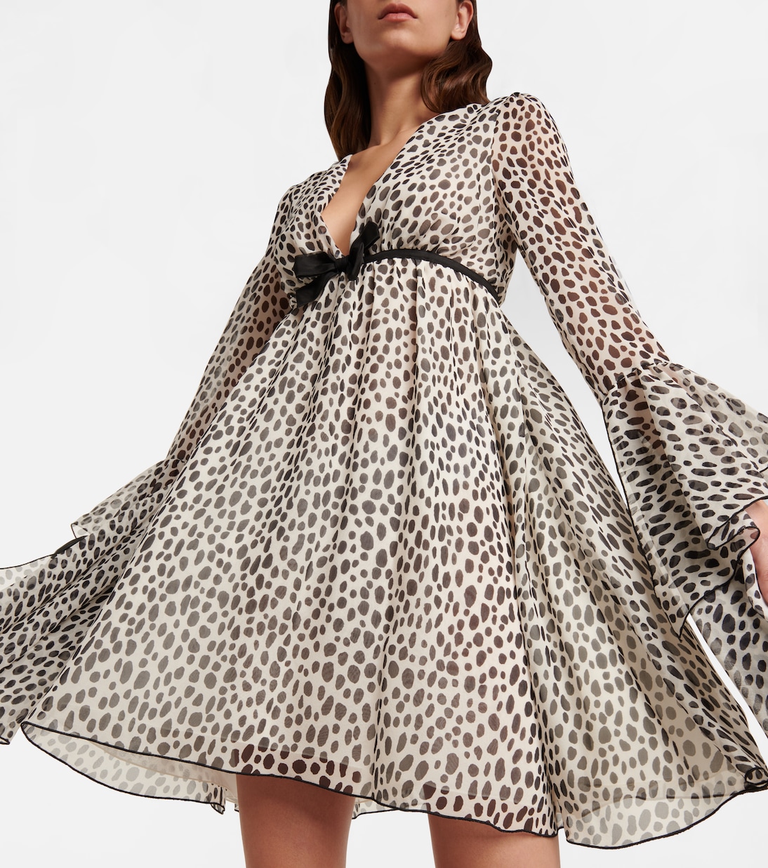 Leopard-print silk minidress | Giambattista Valli