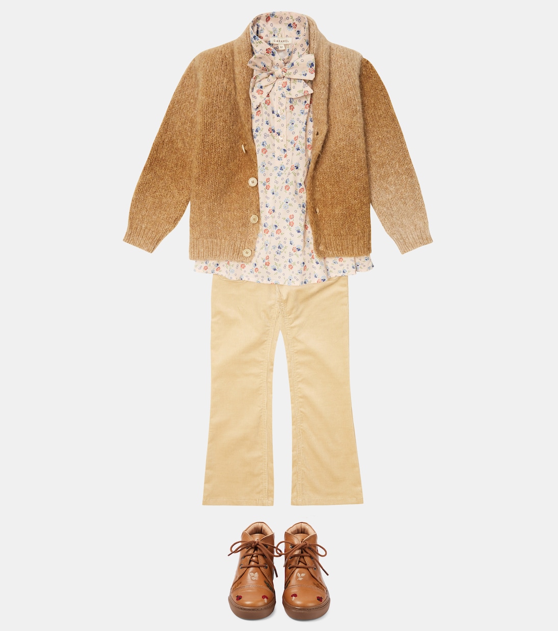 Junon cotton corduroy flared pants | Bonpoint