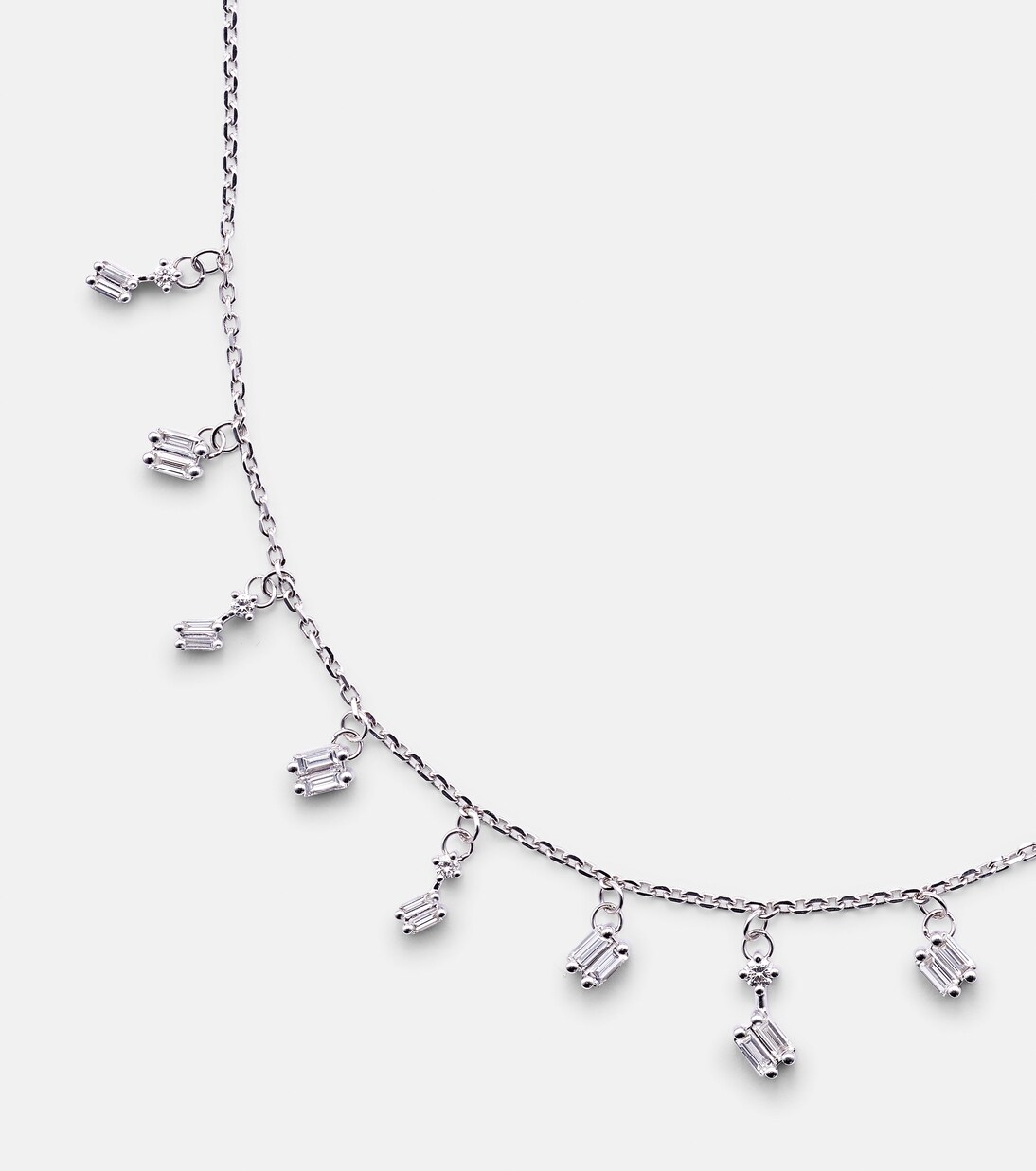 Collier Cascade en or blanc 18 ct et diamants | Suzanne Kalan