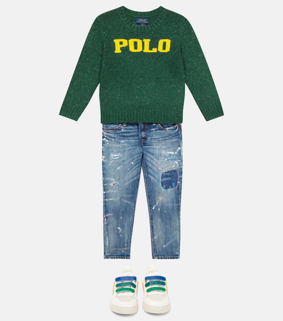 Jersey en mezcla de lana en intarsia con logo | Polo Ralph Lauren Kids