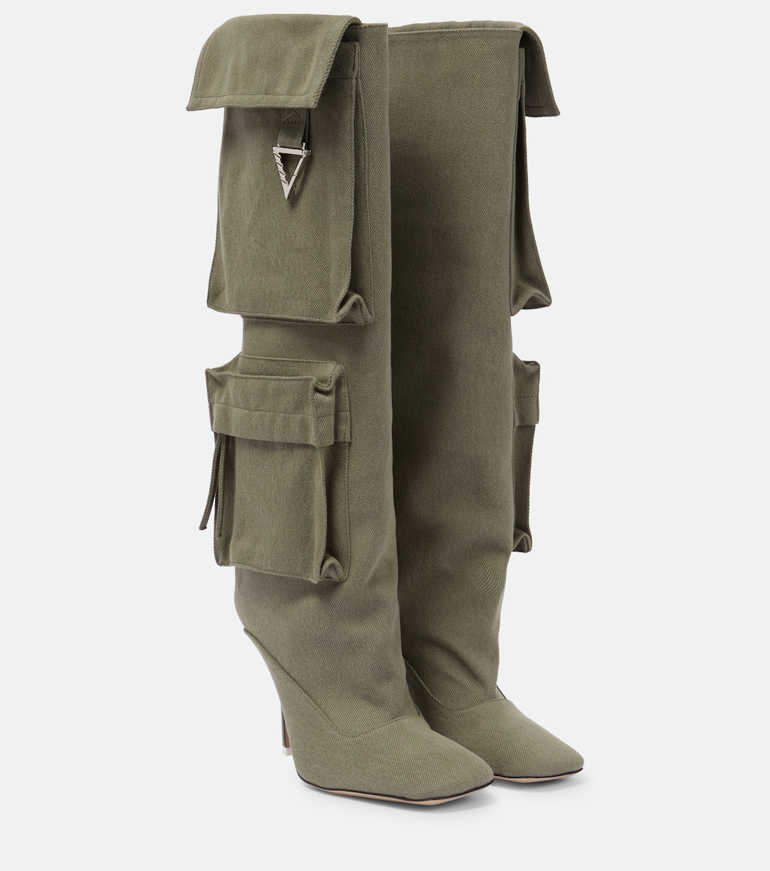 Sienna canvas knee-high boots | The Attico