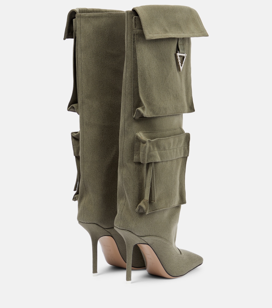 Sienna canvas knee-high boots | The Attico