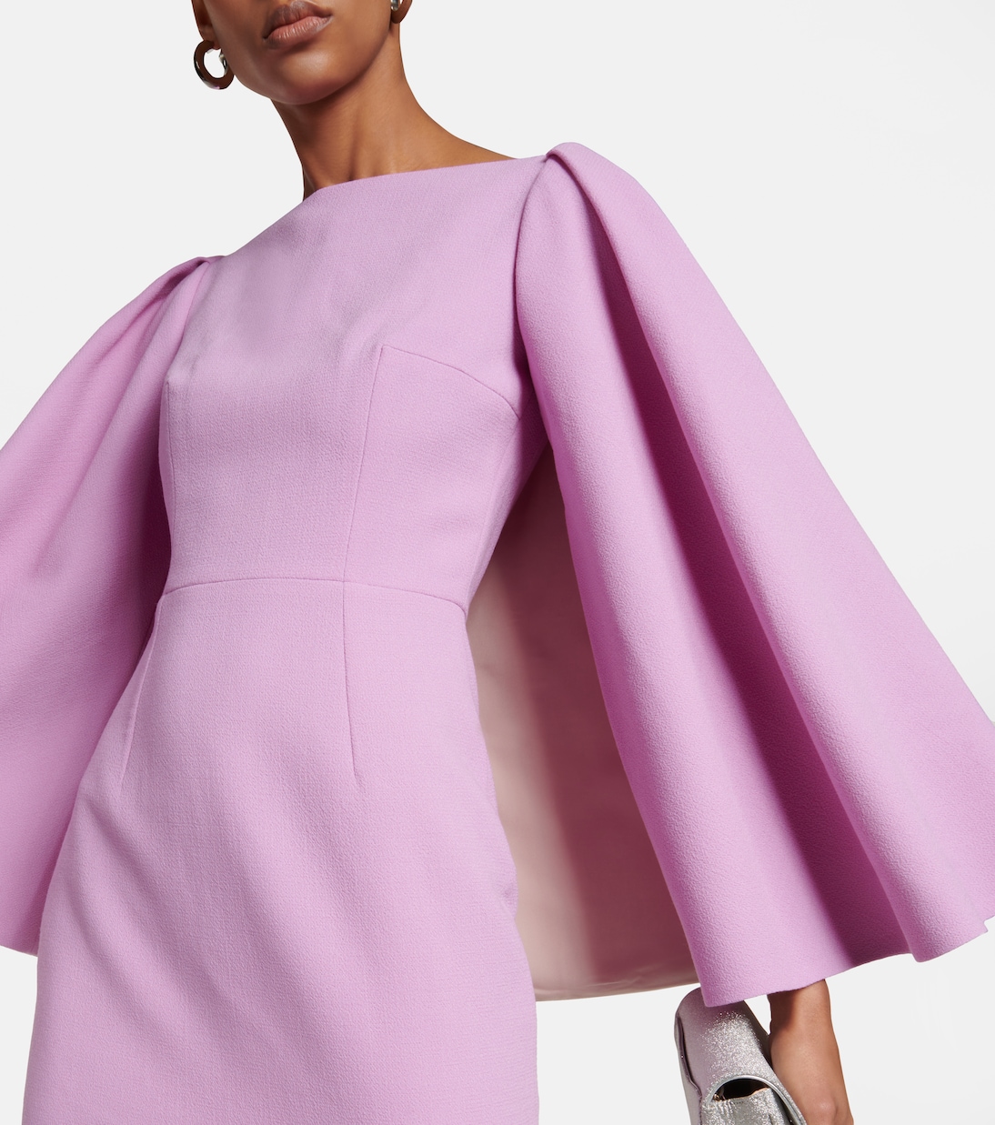 Vestido midi Switzy en crepé de lana | Emilia Wickstead
