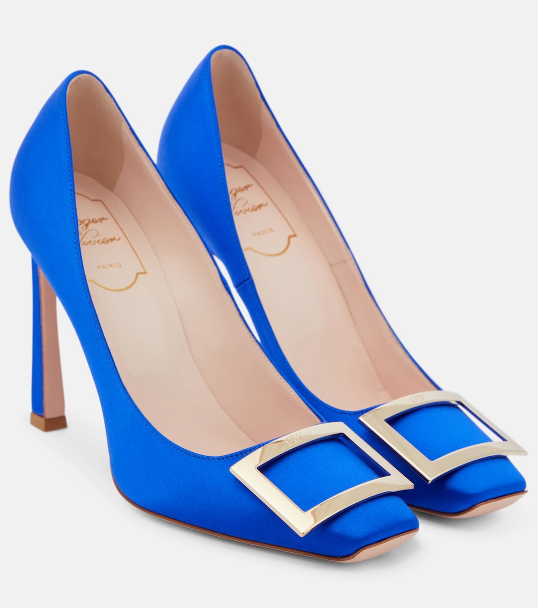 Salones Trompette de satén | Roger Vivier