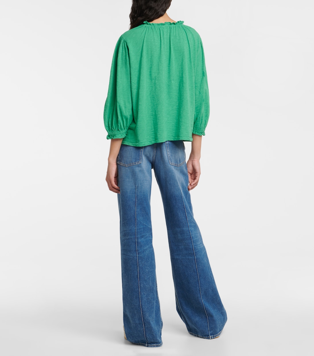 Top de algodón con volantes | Velvet