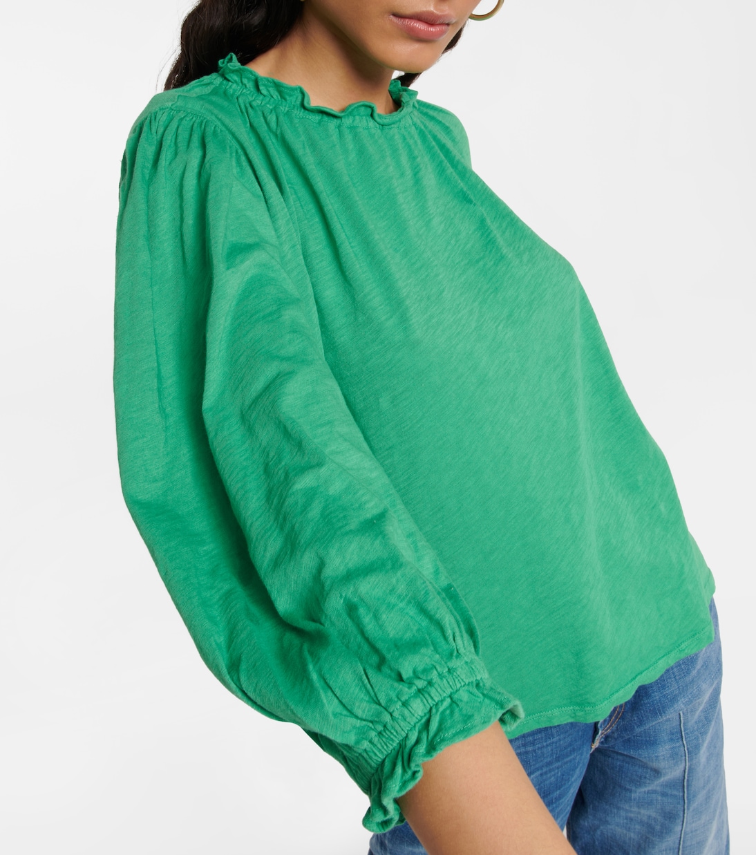Top de algodón con volantes | Velvet