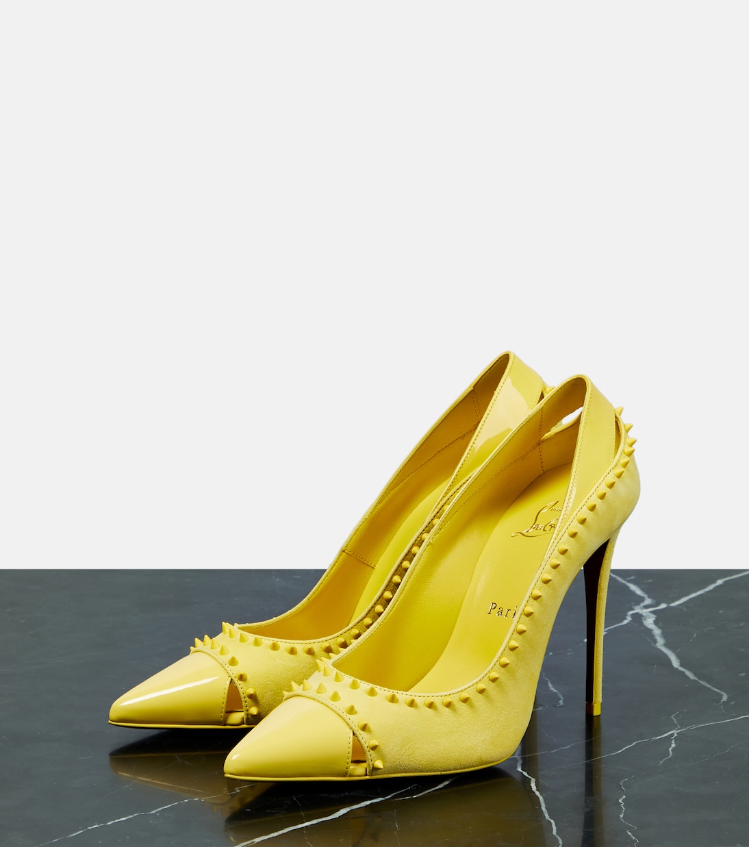 Pumps Duvette Spikes 100 aus Veloursleder | Christian Louboutin