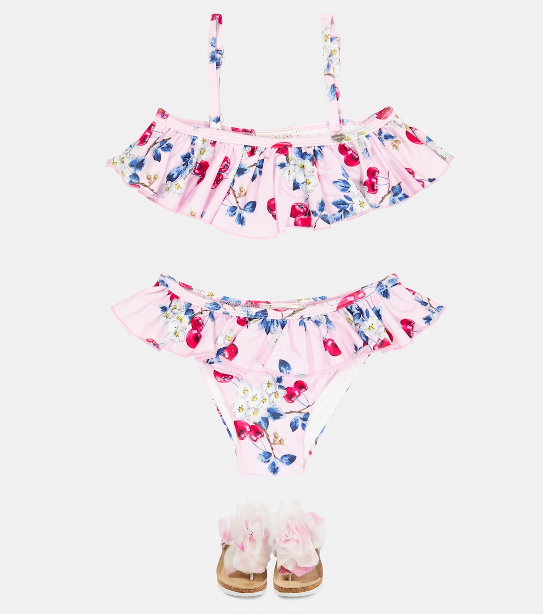 Bikini a balze con stampa | Monnalisa