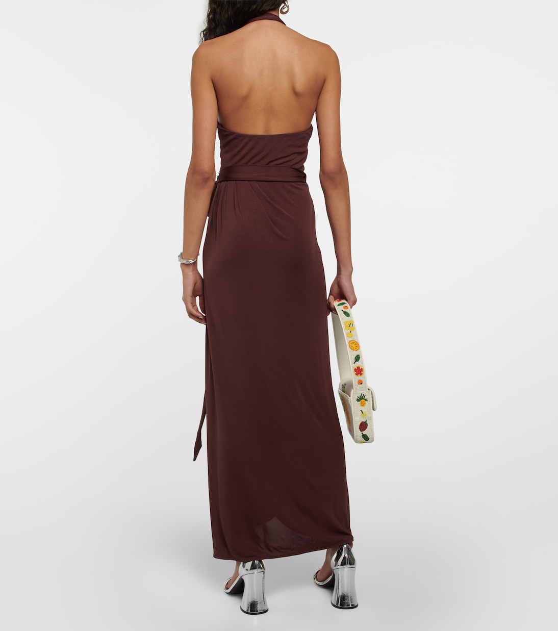 Abito lungo con scollo all’americana | Staud